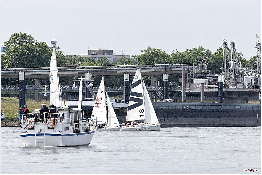 100 Jahre Rheinwoche 2022 - 2. Wettfahrt  Hitdorf - Duesseldorf, 03.06.2022,